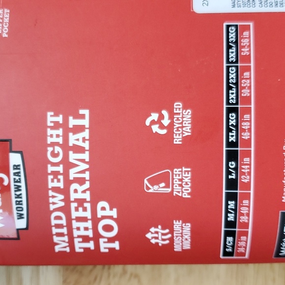 Wrangler Mens 2XL Long Underwear Thermal Top & Pants - Picture 7 of 11